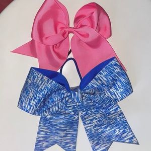 2 cheer bows bundle